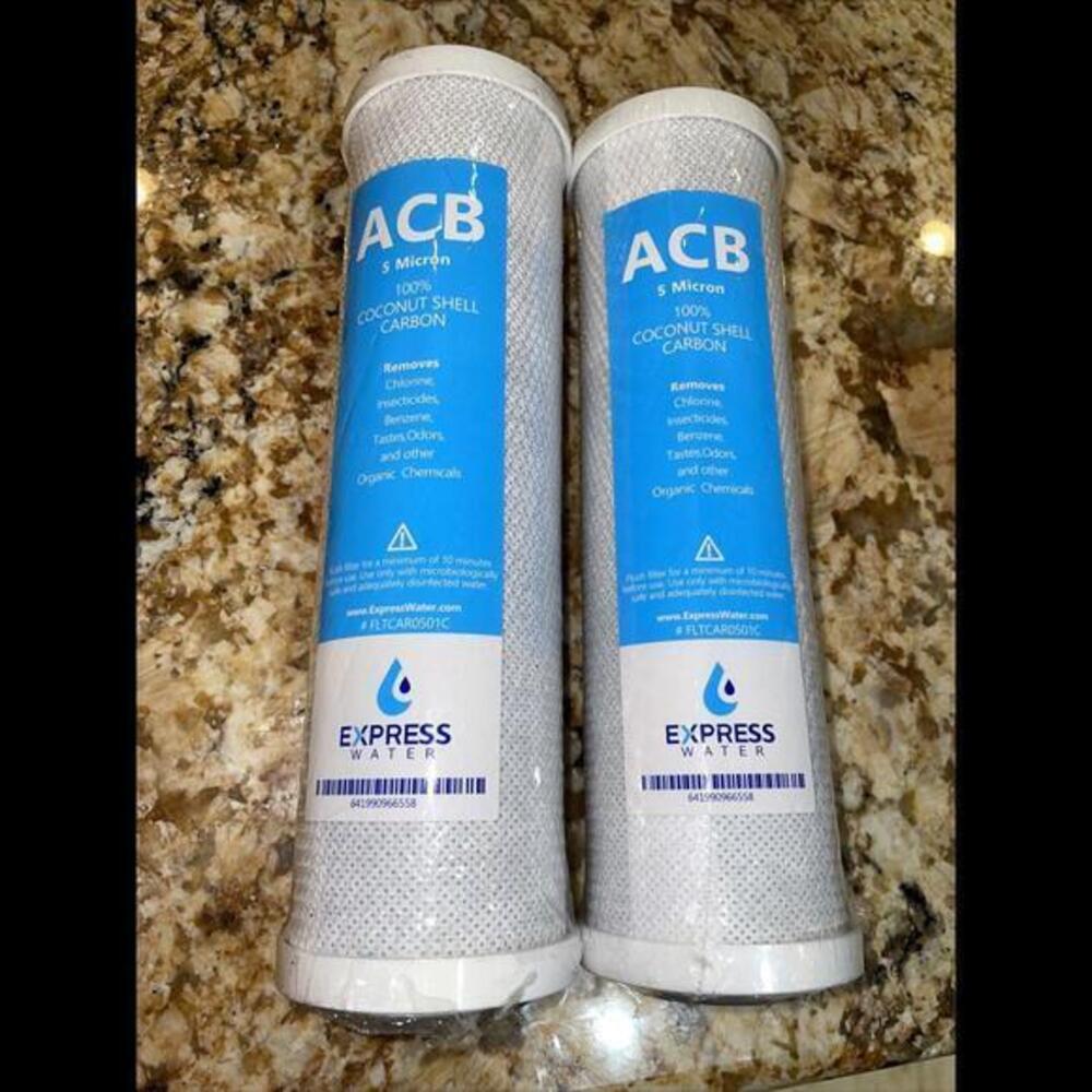 2โ Activated Carbon Block Water Filter Replacement โ 10 inch 5 Micron โ ACB